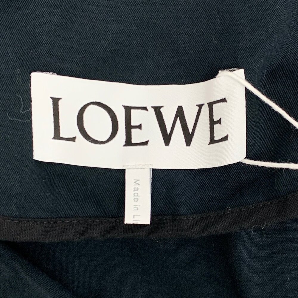 Loewe Dark green cotton hooded single-breasted long-sleeve jacket - Picture 6 of 7